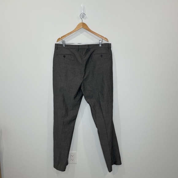 John Varvatos Gray 100% Virgin Wool Pants - Picture 3 of 7